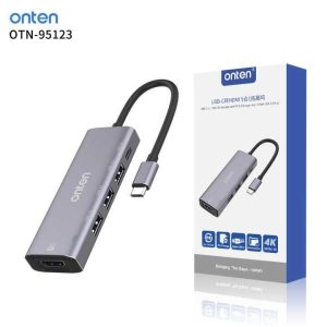 OTN 79591/ ONTEN LIGHTNING MULTIFUNCION ADACTER USB 2.0X3/HDMI/INTERNET LIGHTNING CARG