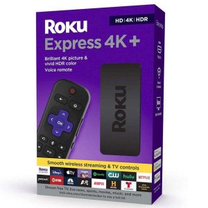 ROK EXPRESS 4K PLUS/ ROKU STREAMING BUNDLE ACC VIDEO 4K+ HD HDR