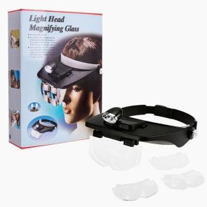 CARETA LUPA MG81001 A / CARETA LUPA CON 5 LENTES LUZ LED