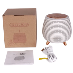 DIF ARO KP6049/ DIFUSOR DE AROMA CON DISEÑO ILUMINA AROMATIZA REFRESCA LOS ESPACIOS COLOR BLANCO Y NEGRO
