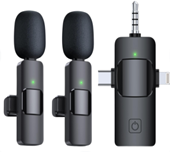 MICROFONO DOBLE/MICROFONO WIRELESS DOBLE TIPO C IPHONE Y JACK 3.0