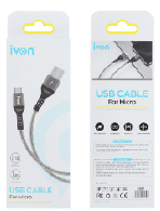 CAB IVON CA89 MIC/CABLE MICRO IVON 1MT 2,1A