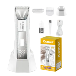 MAQUINA KM1847/ MAQUINA PARA CABELLO KEMEI PARA BARBERIA CON CARGA USB DE LARGA DURACION INHANALAMBRICA DISEÑOS MODERNOS