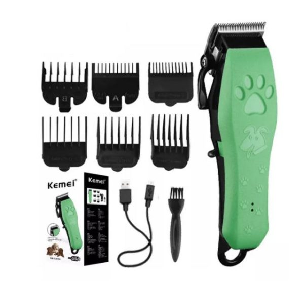 MAQUINA KMCW10/ MAQUINA PARA CORTE DEL PELO DE TU PELUDO KEMEI PARA MOTILAR MASCOTAS CON CARGA USB DE LARGA DURACION INHANALAMBRICA DISEÑOS MODERNOS