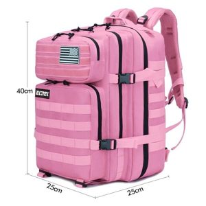 MOCHILA 45L/NOCHILA TIPO MILITAR ROSA Y ROJA 45L