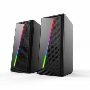 BOC KIS X30 / BOCINA DE COMPUTADORA KISONLI RGB 3WX2 CON USB Y AUX
