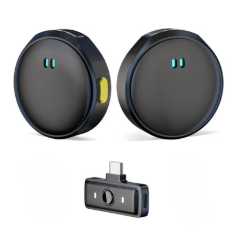 MICROFONO Q8 H2 / MICROFONO DOBLE CIRCULAR TIPO C CON ADAPTADOR IPH