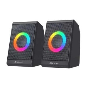 BOC KIS X28 / BOCINA DE COMPUTADORA KISONLI RGB 3WX2 CON USB