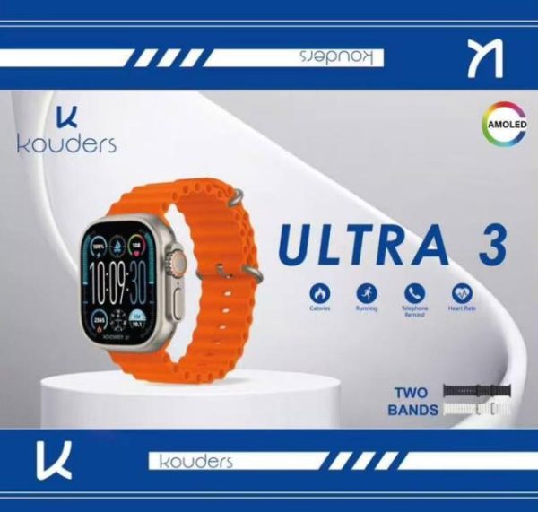 SMART WATCH KD ULTRA3 / SMART WATCH KOUDERS ULTRA 3 CON 2 BANDAS
