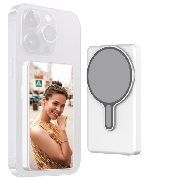 MG MIRROR RK 40A ULTRA / RK-40A Ultra PANTALLA CON MAGSAFE PARA SELFIE PARA CAMARA TRASERA COMPATIBLE ANDROID IOS