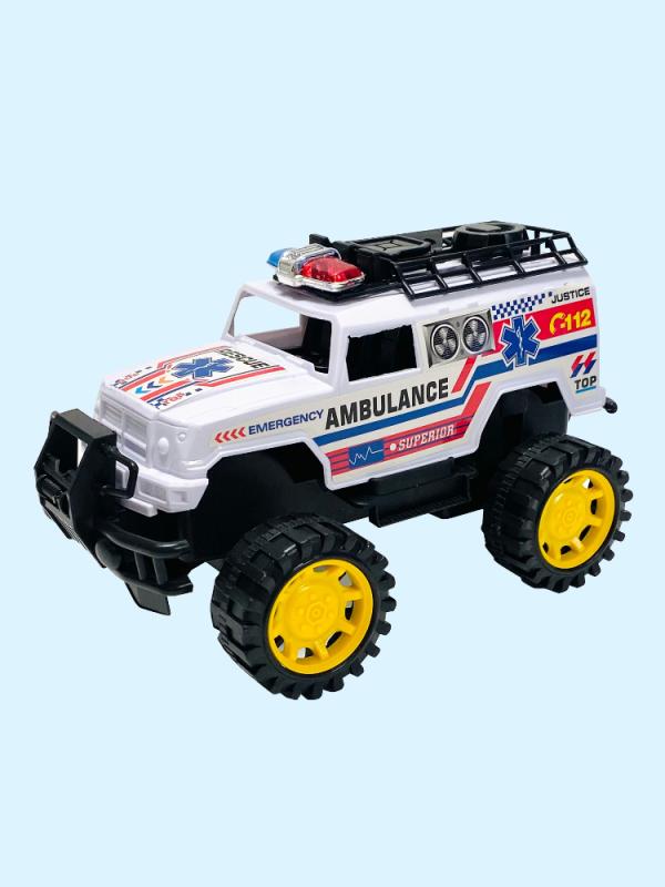 CAR TOY 327 / 327 CARRO DE JUGUETE AMBULANCIA Y BOMBEROS