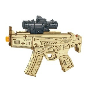 GEL ST807 / PISTOLA DE BOLAS DE GEL 3D PUZZLES 2EN1 MP5