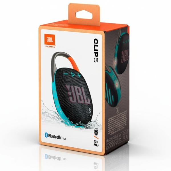 JBL CLIP 5 NJ / WATERPROOF PORTABLE V5.3 NEGRA NARANJA