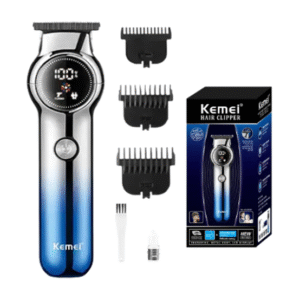 MAQUINA KM1852/ MAQUINA DE CABELLO PARA CORTE DE PRECISION PANTALLA LED Y CARGA USB DE LARGA DURACION