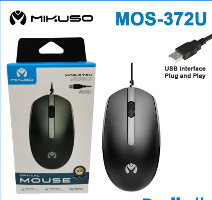 MOUSE MOS372U/MOUSE OPTICAL ALAMBRICO MIKUSO