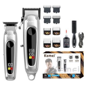 MAQUINA KM8540 / COMBO MAQUINA KEMEI CON PANTALLA LED CARGA TIPO C Y LARGA DURACION DE BATERIA