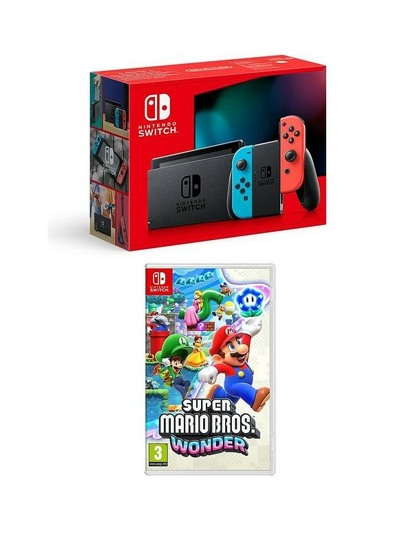 NIN SWITCH NEON MBW/ NINTENDO SWITCH 1 1 CONSOLA NEON BUNDLE SM WONDER