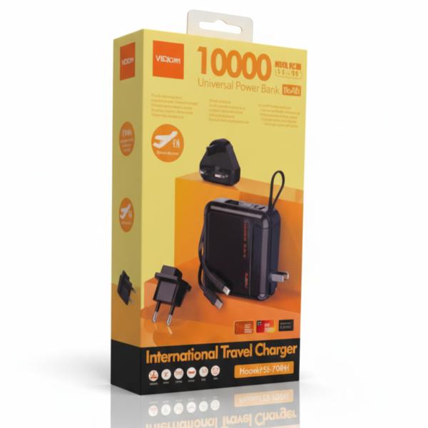 BAT MX PB141 / POWER BANK MOXOM INTERNACIONAL TRAVEL 10000mAh PD20W QC18W LCD DISPLAY