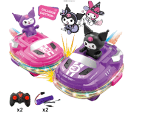 CAR BUMPER 6656 / CARRO BUMPER KUROMI VS SAMRI  CON CONTROL REMOTO 2.4GHz SONIDO Y LUCES