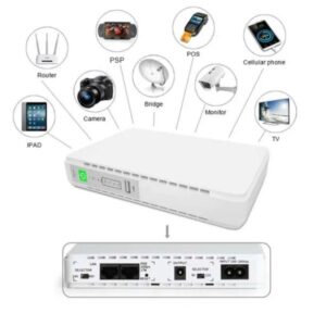 MINI UPS TOK03PRO / RESPALDO DE ENERGIA PARA DISPOSITIVOS PEQUENOS SALIDA 12000 mAh 18W IMPUT USB TC 5V 9V 12V