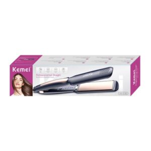 PLANCHA KM3140 / PLANCHA KEMEI CON CABLE 360G TEMPERATURA DE 200C PLACA RECUBIERTA PARA PROTEGER EL CABELLO