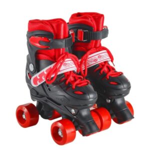 SKATE 1322 S / PATINES 4 RUEDAS DEL 31-34 CON LUZ LED CON PROTECCION COLOR AZUL Y ROJO
