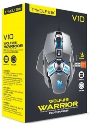 MOUSE V10 / MOUSE GAMING WARRIOR T WOLF ALAMBRICO