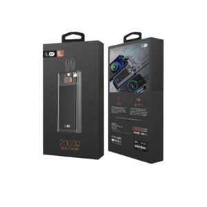 BAT KP 28 / POWER BANK KP 20000mAh PD 22.5W CON CABLES TIPO C Y LIGHTNING