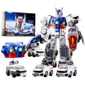 CAR ROBOT MG / ROBOT TIPO TRANSFORME MAGNETICO CADA PIEZA ES UN CARRITO 4 COLORES