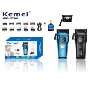 MAQUINA KM2796/ MAQUINA DE CORTE DE CABELLO PROFESIONAL CON CARGA DE LARGA DURACION LIVIANA CARGA USB DIFERENTES GUIAS DE CORTA DISEOS ESCLUSIVOS