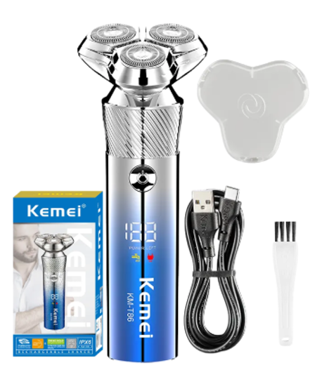 BARBERA KMT86/ BARBERA DE CORTE DE CABELLO PROFESIONAL CON CARGA DE LARGA DURACION LIVIANA CARGA USB DIFERENTES GUIAS DE CORTA DISEOS ESCLUSIVOS