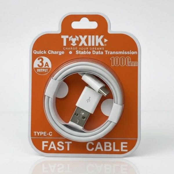 CAB TOK C20 / TK-C20 CABLE 1 METRO USB TIPO C 3A TOXIIK