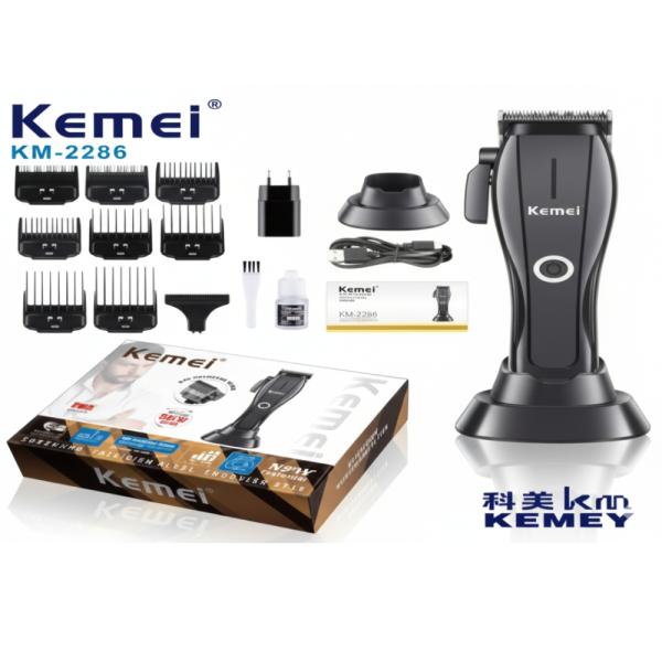 MAQUINA KM2286 / MAQUINA DE CORTE PROFESIONAL PANTALLA LED INHALAMBRICA CARGA LARGA DURACION INCLUYE GUIAS