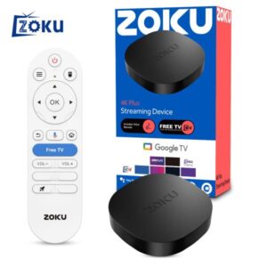TV BOX C5 / TV BOX ZOKU ANDROID 14.0 4GB+32GB WIFI6 4K CON APLICACIONES STREAMING