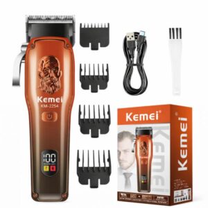 MAQUINA KM2254/ MAQUINA DE CORTE KEMEI PARA PRECISION CARGA USB PANTALLA LED GRADUABLE