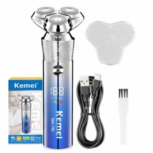 BARBERA KMT86/ BARBERA DE CORTE DE CABELLO PROFESIONAL CON CARGA DE LARGA DURACION LIVIANA CARGA USB DIFERENTES GUIAS DE CORTA DISEOS ESCLUSIVOS