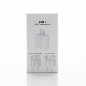 CHA PD 35W 2EN1 / CARGADOR PD 35W CON 2 CABLE C A C Y CABLE C A LIGHTNINGCargador. Charger. Completo