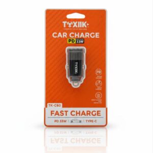CAR TOK C60 / TK-C60 CARGADOR DE CARRO PD 33W TOXIIKCargador. Charger