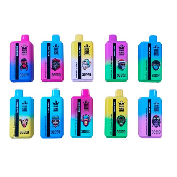 VAP 30000 / VAPE BANG KING CON PANTALLA DIGITAL 30000 PUFFS DOBLE