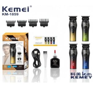 MAQUINA KM1859 / MAQUINA DE CORTE PANTALLA LED INHALAMBRICA CARGA LARGA DURACION CUATRO COLORES DIFERENTES