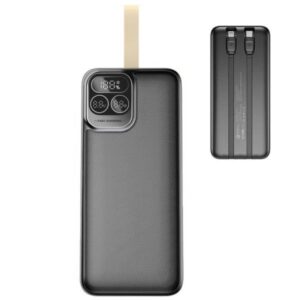 BAT KPG 401 / POWER BANK KPG 40000mAh PD 22.5W CON CABLES TIPO C Y LIGHTNING