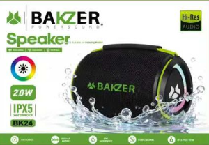 BOC BK 24 / BOCINA BAKZER WATERPROOF 2X20W TF CARD BT USB 2.0 3000mAh