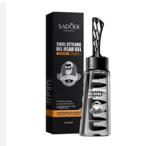 GEL FIJADOR MEN SD / GEL FIJADOR SADOER PARA CABELLO CON PEINE APLICADOR INCLUIDO EFECTO HUMEDO Y ALTA FIJACION