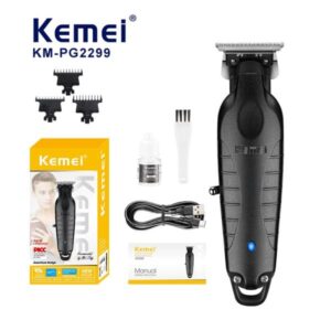 MAQUINA KMPG2299 / MAQUINA DE CORTE DE CABELLO PROFESIONAL CON CARGA DE LARGA DURACION LIVIANA CARGA USB DIFERENTES GUIAS DE CORTE