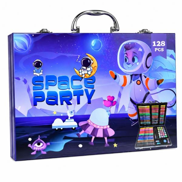 KIT DE DIBUJO PARA NIÑOS 85 PIEZAS SURTIDO
