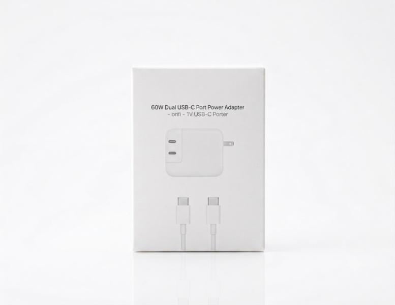 CHA PD 60W / CARGADOR PD 60W CON CABLE TIPO C A TIPO C