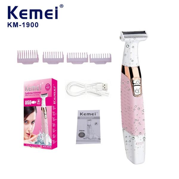 MAQUINA KM1900 / AFEITADORA FEMENINA TRIMMER USB