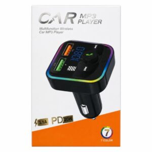 CAR TOK M18 / CARGADOR TOXIIK M18 PARA AUTO MP3 PLAYER 3.1A PD 20W