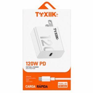 CHAT TOK 2604C / CARGADOR COMPLETO TOXIIK 120W CARGA RAPIDA TIPO C